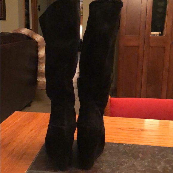 Black Suede Boots 6 - Picture 5 of 5